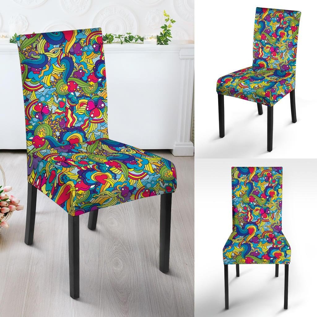 Valentine Heart Hippie Trippy Chair Cover-grizzshop