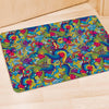 Valentine Heart Hippie Trippy Door Mat-grizzshop