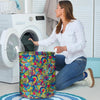 Valentine Heart Hippie Trippy Laundry Basket-grizzshop