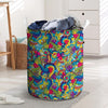 Valentine Heart Hippie Trippy Laundry Basket-grizzshop