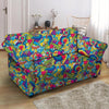 Valentine Heart Hippie Trippy Loveseat Cover-grizzshop