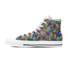 Valentine Heart Hippie Trippy Men's High Top Shoes-grizzshop