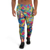 Valentine Heart Hippie Trippy Men's Joggers-grizzshop