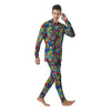 Valentine Heart Hippie Trippy Men's Pajamas-grizzshop