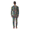 Valentine Heart Hippie Trippy Men's Pajamas-grizzshop