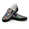 Valentine Heart Hippie Trippy Men's Slip On Sneakers-grizzshop