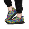 Valentine Heart Hippie Trippy Men's Sneakers-grizzshop