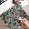 Valentine Heart Hippie Trippy Mouse Pad-grizzshop