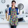 Valentine Heart Hippie Trippy Women's Apron-grizzshop