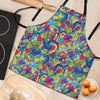 Valentine Heart Hippie Trippy Women's Apron-grizzshop