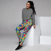 Valentine Heart Hippie Trippy Women's Joggers-grizzshop