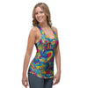 Valentine Heart Hippie Trippy Women's Racerback Tank Top-grizzshop