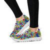 Valentine Heart Hippie Trippy Women's Sneakers-grizzshop