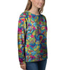 Valentine Heart Hippie Trippy Women's Sweatshirt-grizzshop