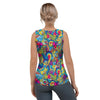 Valentine Heart Hippie Trippy Women's Tank Top-grizzshop