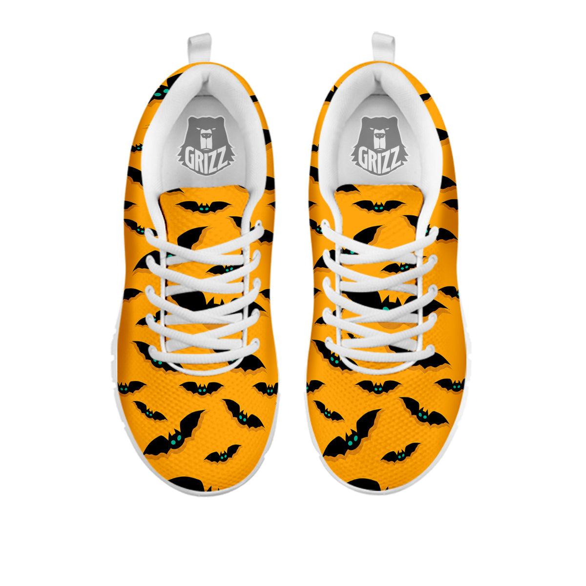 Vampire Bat Halloween Print Pattern White Sneaker-grizzshop
