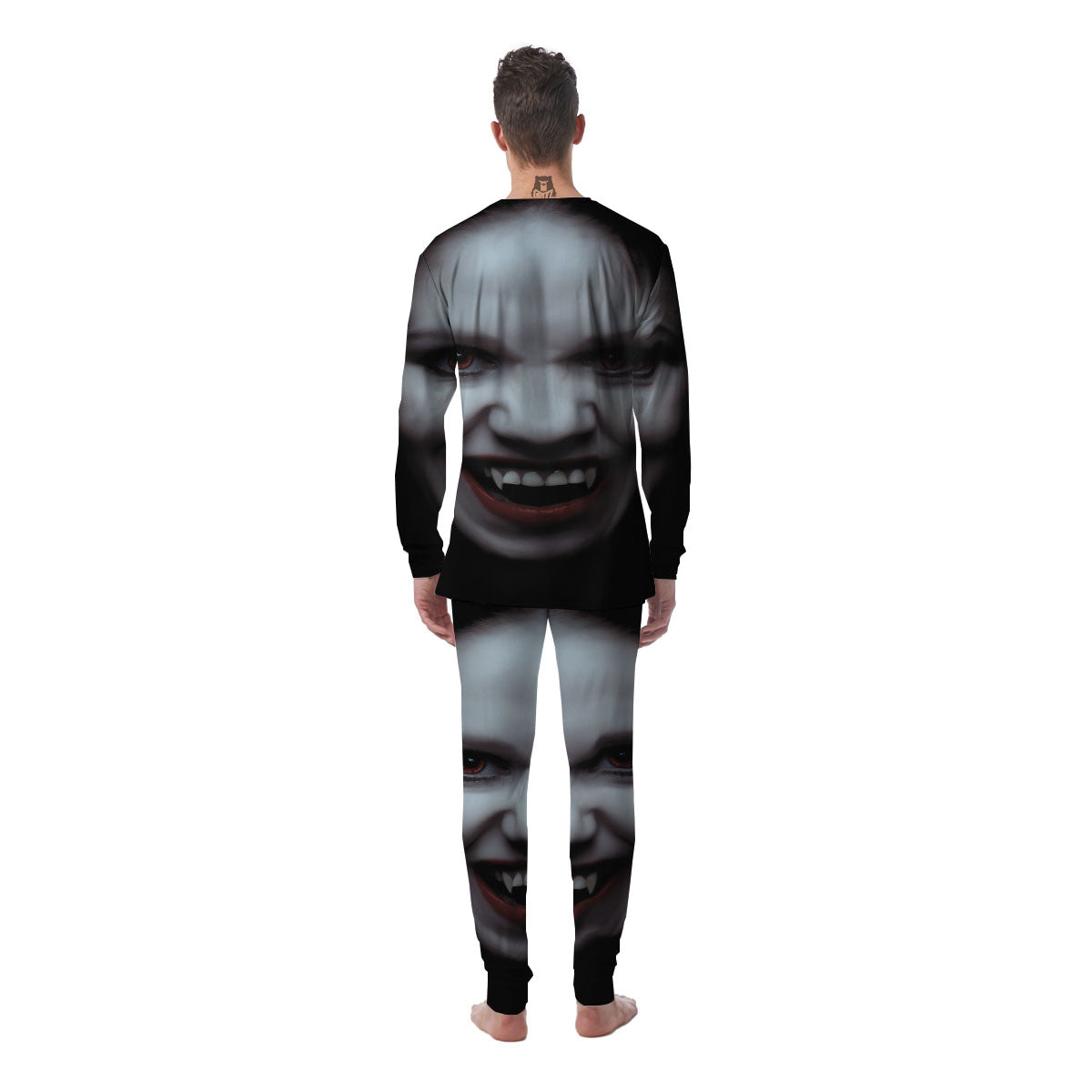 Vampire Girl Halloween Print Men's Pajamas-grizzshop