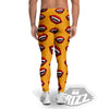 Vampire Lips Halloween Print Pattern Men's Leggings-grizzshop