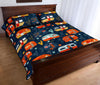 Van Camper Pattern Print Bed Set Quilt-grizzshop