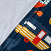 Van Camper Pattern Print Blanket-grizzshop