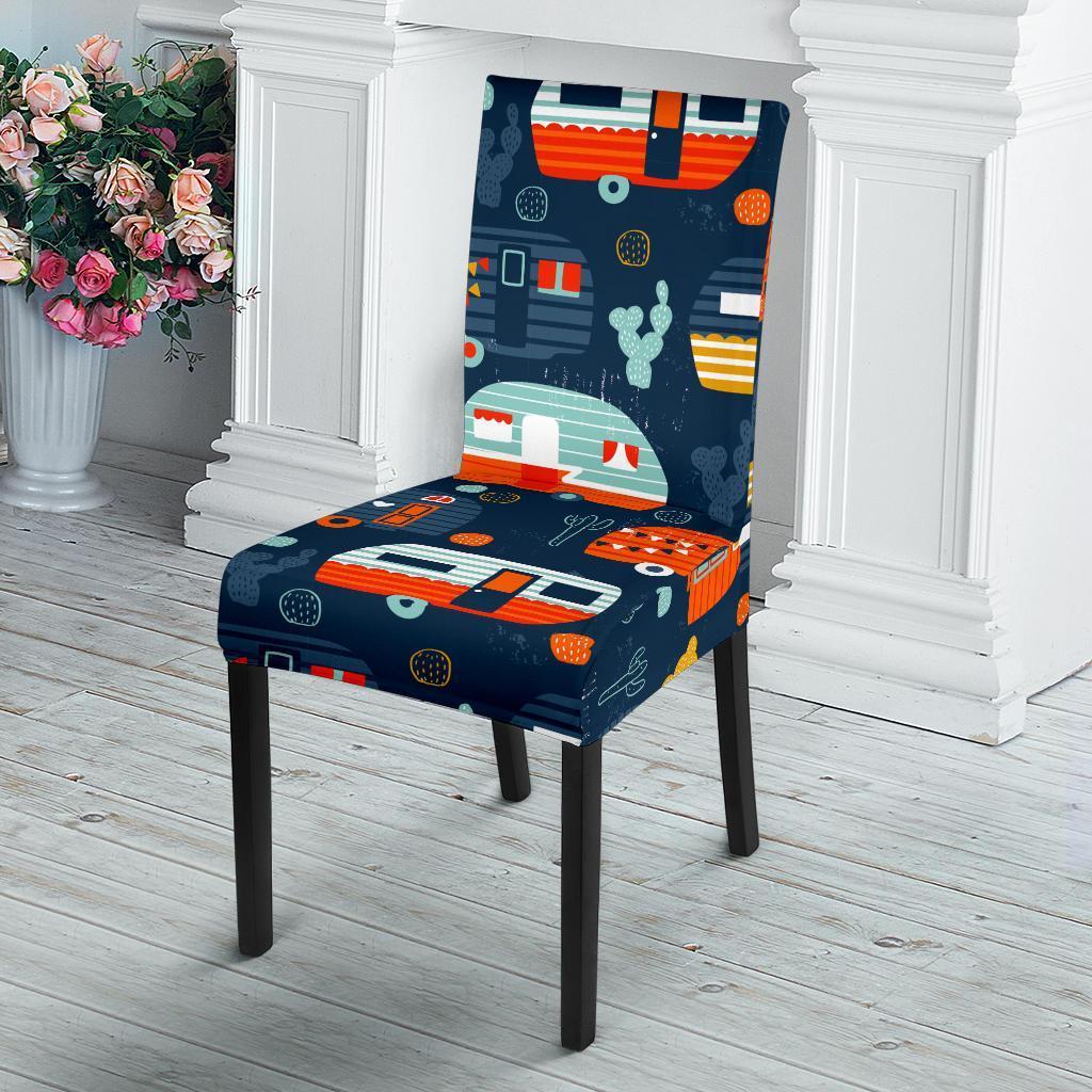 Van Camper Pattern Print Chair Cover-grizzshop