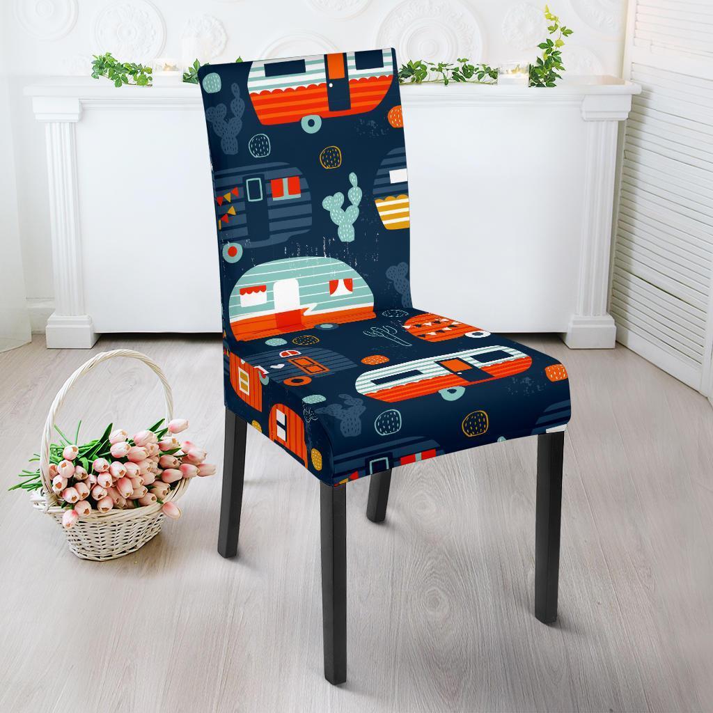 Van Camper Pattern Print Chair Cover-grizzshop