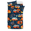 Van Camper Pattern Print Duvet Cover Bedding Set-grizzshop