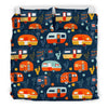 Van Camper Pattern Print Duvet Cover Bedding Set-grizzshop