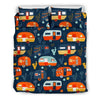 Van Camper Pattern Print Duvet Cover Bedding Set-grizzshop