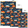 Van Camper Pattern Print Floor Mat-grizzshop