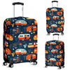 Van Camper Pattern Print Luggage Cover Protector-grizzshop