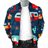 Van Camper Pattern Print Men's Bomber Jacket-grizzshop