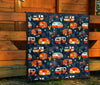 Van Camper Pattern Print Quilt-grizzshop