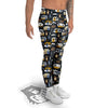 Van Camping Print Pattern Men's Leggings-grizzshop