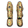 Vase And Pottery Ancient Egyptian Print Pattern Muay Thai Shin Guards-grizzshop