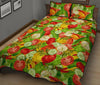 Vegan Colorful Pattern Print Bed Set Quilt-grizzshop