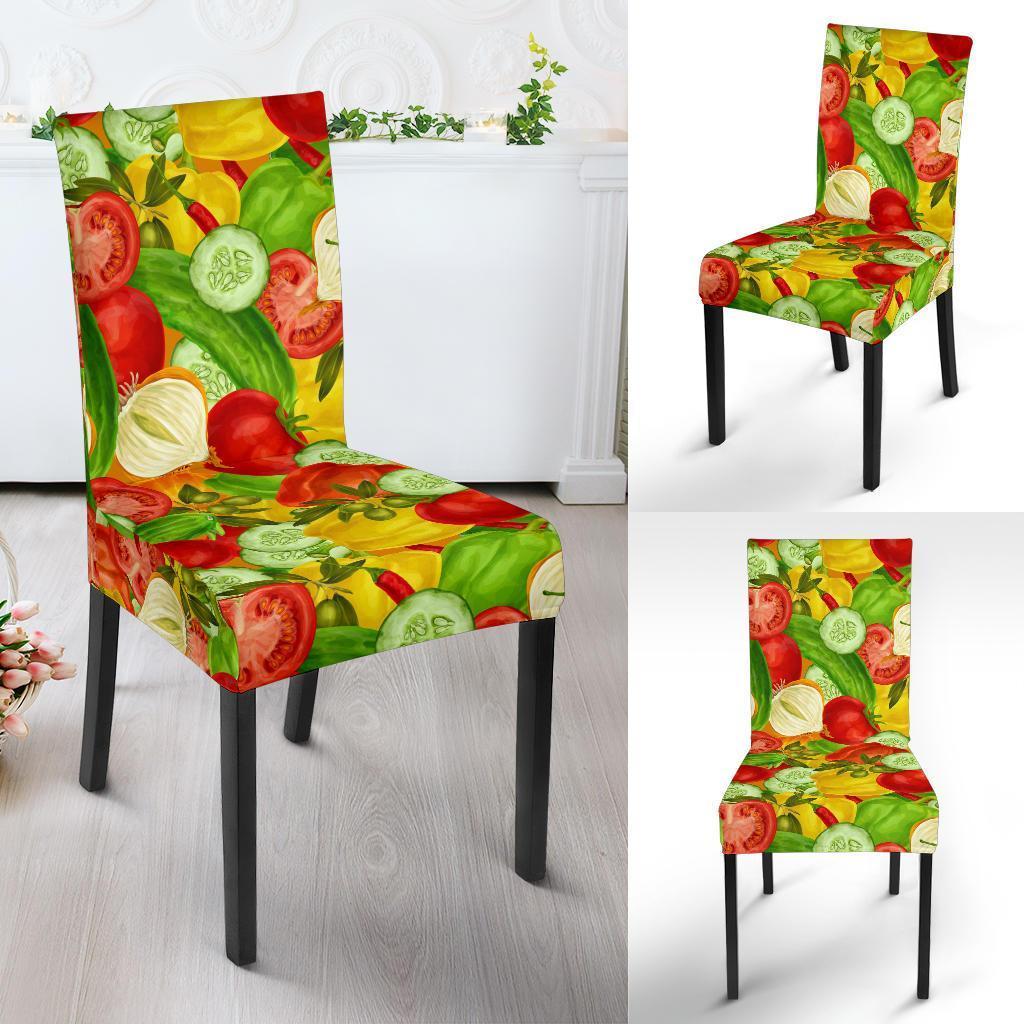 Vegan Colorful Pattern Print Chair Cover-grizzshop