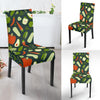 Vegan Pattern Print Chair Cover-grizzshop