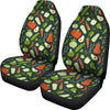 Vegan Pattern Print Universal Fit Car Seat Covers-grizzshop