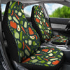 Vegan Pattern Print Universal Fit Car Seat Covers-grizzshop