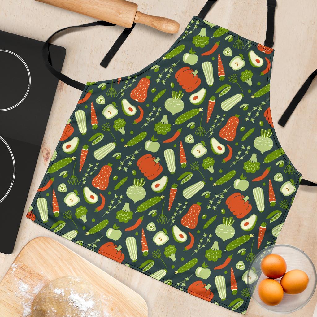 Vegan Pattern Print Women's Apron-grizzshop