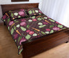 Vegan Print Pattern Bed Set Quilt-grizzshop