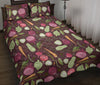 Vegan Print Pattern Bed Set Quilt-grizzshop