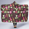 Vegan Print Pattern Hooded Blanket-grizzshop