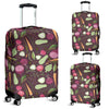 Vegan Print Pattern Luggage Cover Protector-grizzshop