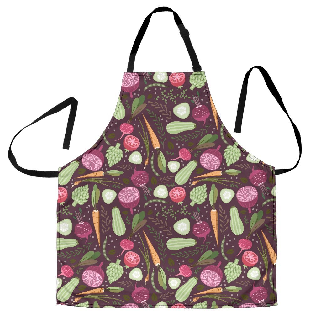 Vegan Print Pattern Men's Apron-grizzshop