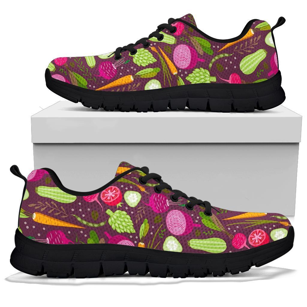 Vegan Print Pattern Sneaker Shoes For Men Women-grizzshop