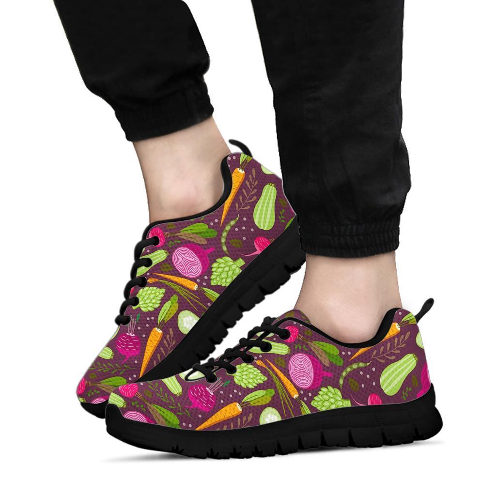 Vegan Print Pattern Sneaker Shoes For Men Women-grizzshop