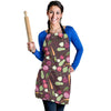 Vegan Print Pattern Women's Apron-grizzshop