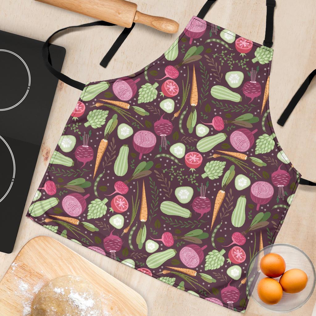 Vegan Print Pattern Women's Apron-grizzshop